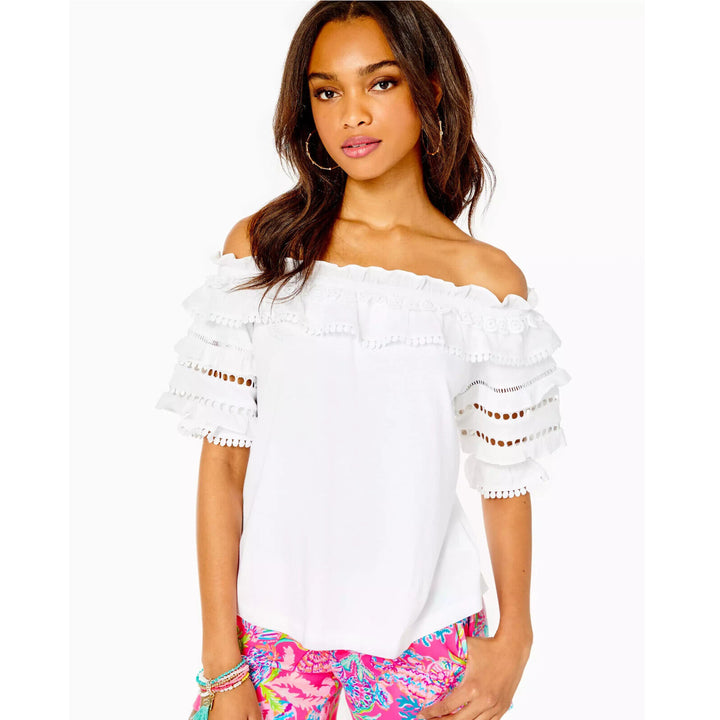 Lilly Pulitzer Women's Brentwood Off the Shoulder Top