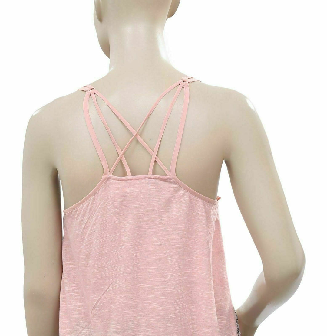 Kimchi Blue Urban Outfitters Embellished Criss Cross Cami Top M