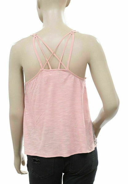 Kimchi Blue Urban Outfitters Embellished Criss Cross Cami Top M