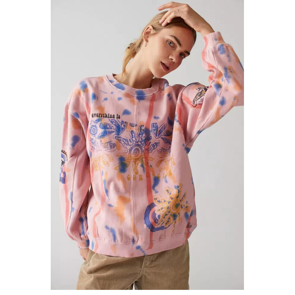 Urban Outfitters UO Everything Is Connected Crew Neck Sweatshirt Top