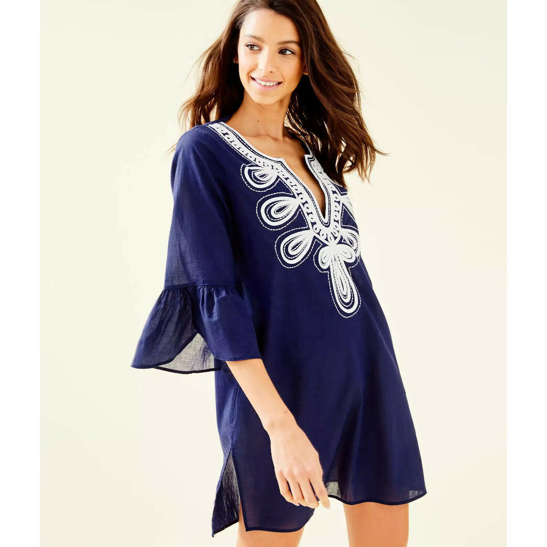Lilly Pulitzer Piet Coverup Embroidered Tunic Dress – White Chocolate Couture Lilly Pulitzer Piet Coverup Embroidered Tunic Dress – White Chocolate Couture