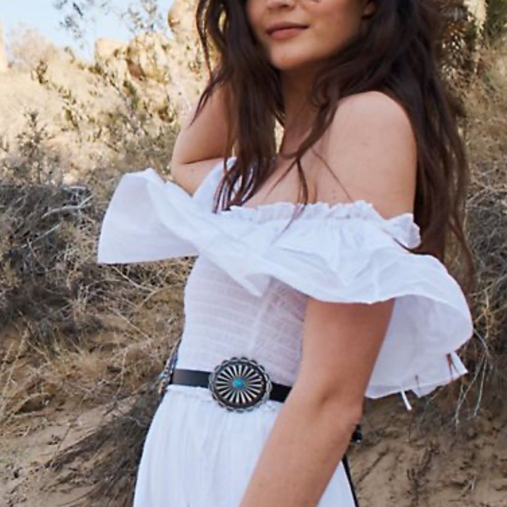 Happyxnature Savanna Ruffle Smocked Maxi Dress