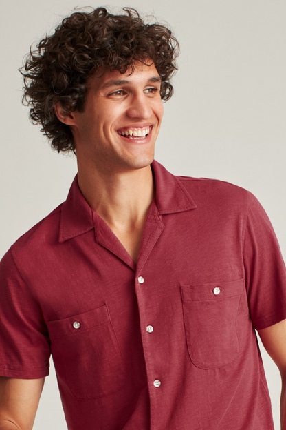 BONOBOS Garment Dyed Solid HAWAIIAN Men's Shirt