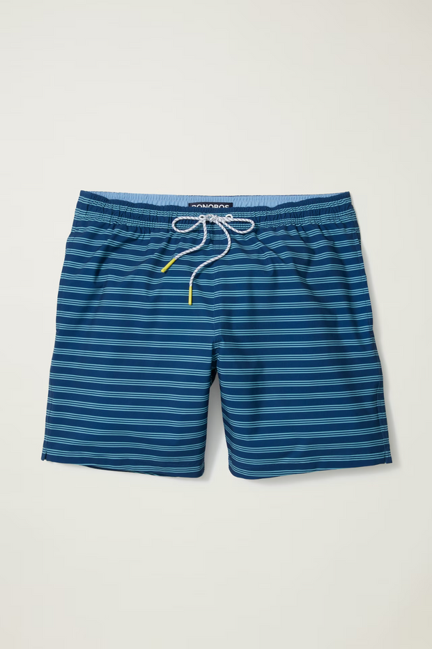 Bonobos Riviera Recycled Swim Blue Edenbridge Striped Trunks Shorts