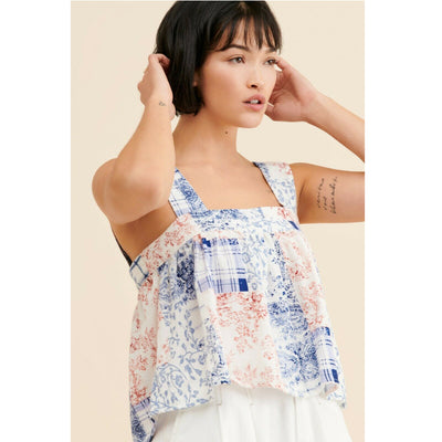 Urban Outfitters Maya Cropped Babydoll Top