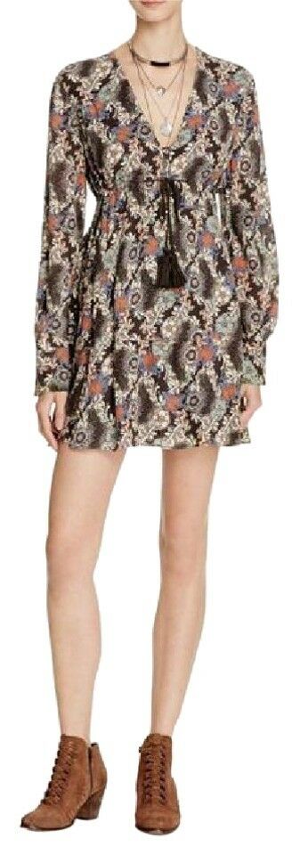 Free People Stealing Fire Mini Dress