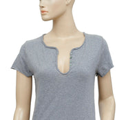 Zadig & Voltaire Indigo Grayly Tee Shirts Short Sleeve Blouse Top S
