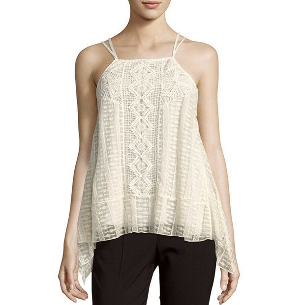 Alice + Olivia Ravenna Embroidered Blouse Top