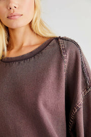 Free People We The Free Mimi Pullover Sweatshirt Top