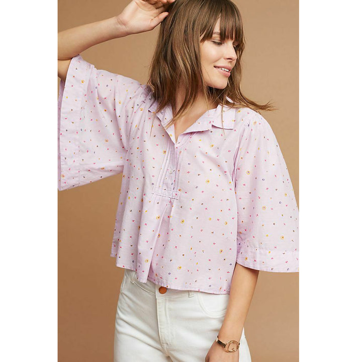 Maeve Anthropologie Eliot Popover Blouse Top