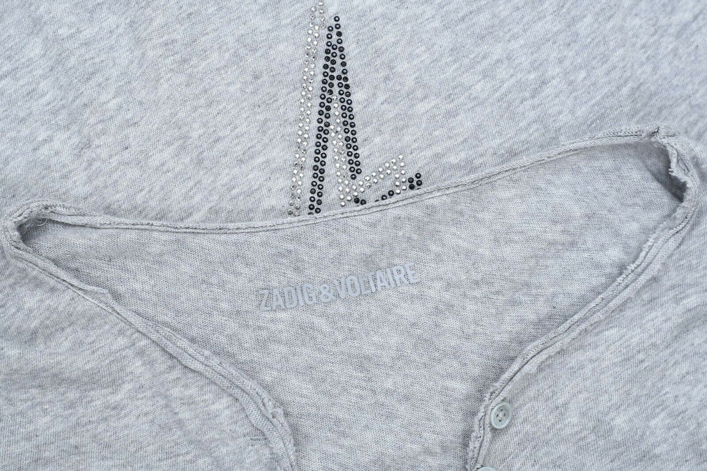Zadig &amp; Voltaire 突尼斯手电筒串珠衬衫 T 恤上衣