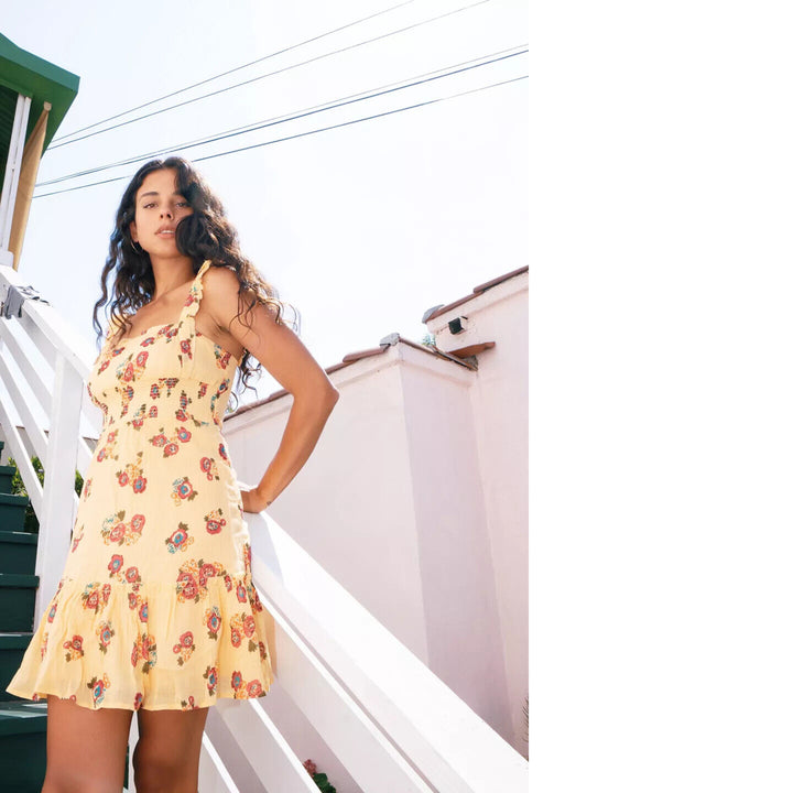 Urban Outfitters UO Festival Ruffle Mini Dress