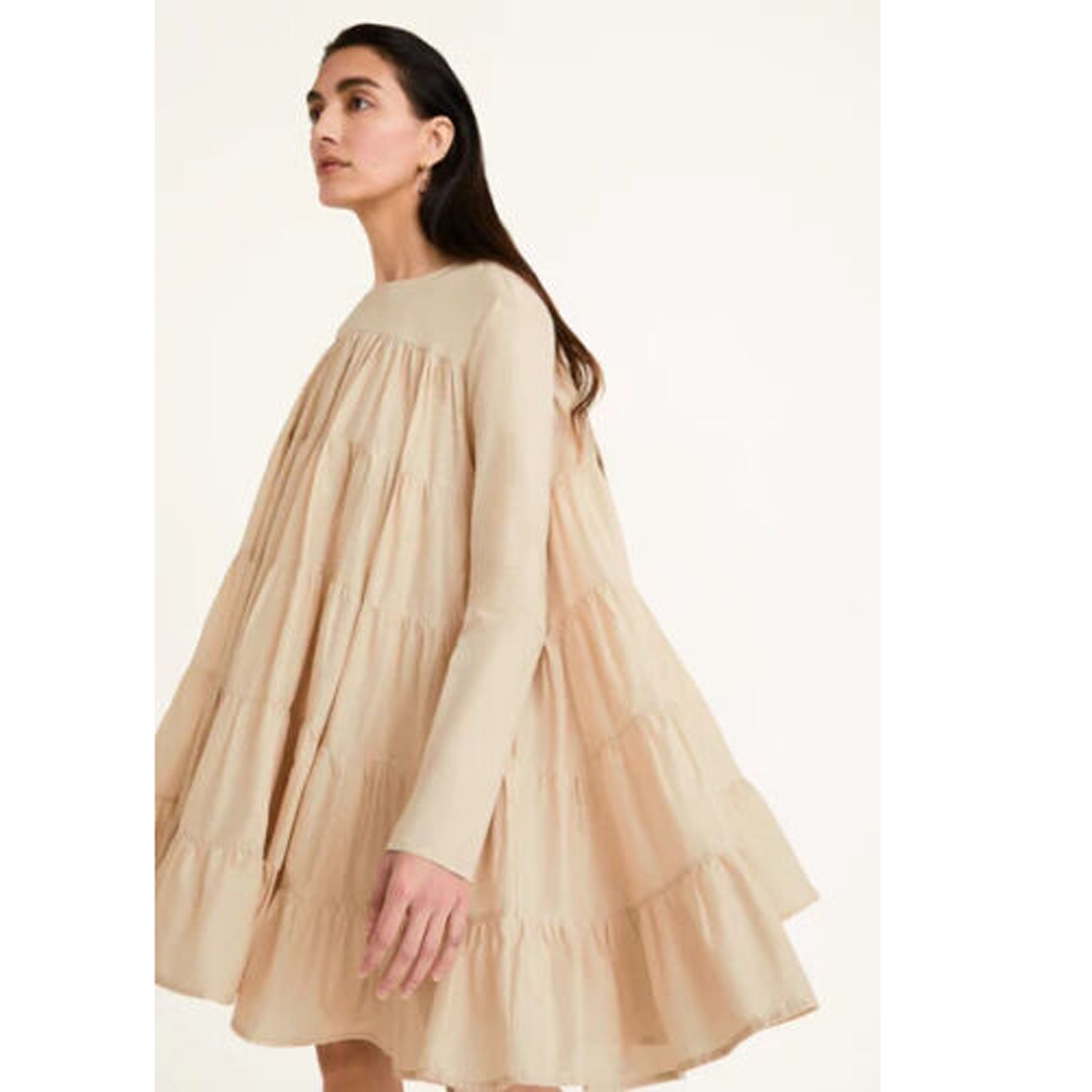 Merlette Soliman Tiered Mini Dress – White Chocolate Couture