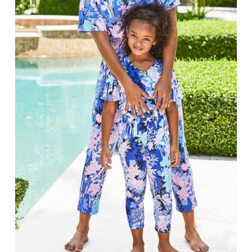Lilly Pulitzer Girls Mini Maliah Floral Jumpsuit