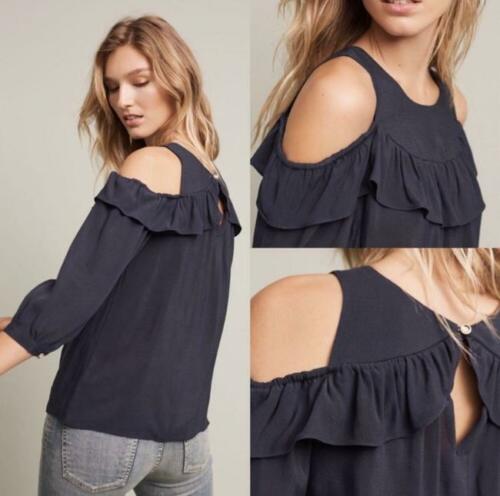 Maeve Anthropologie Cold Shoulder Tunic Top