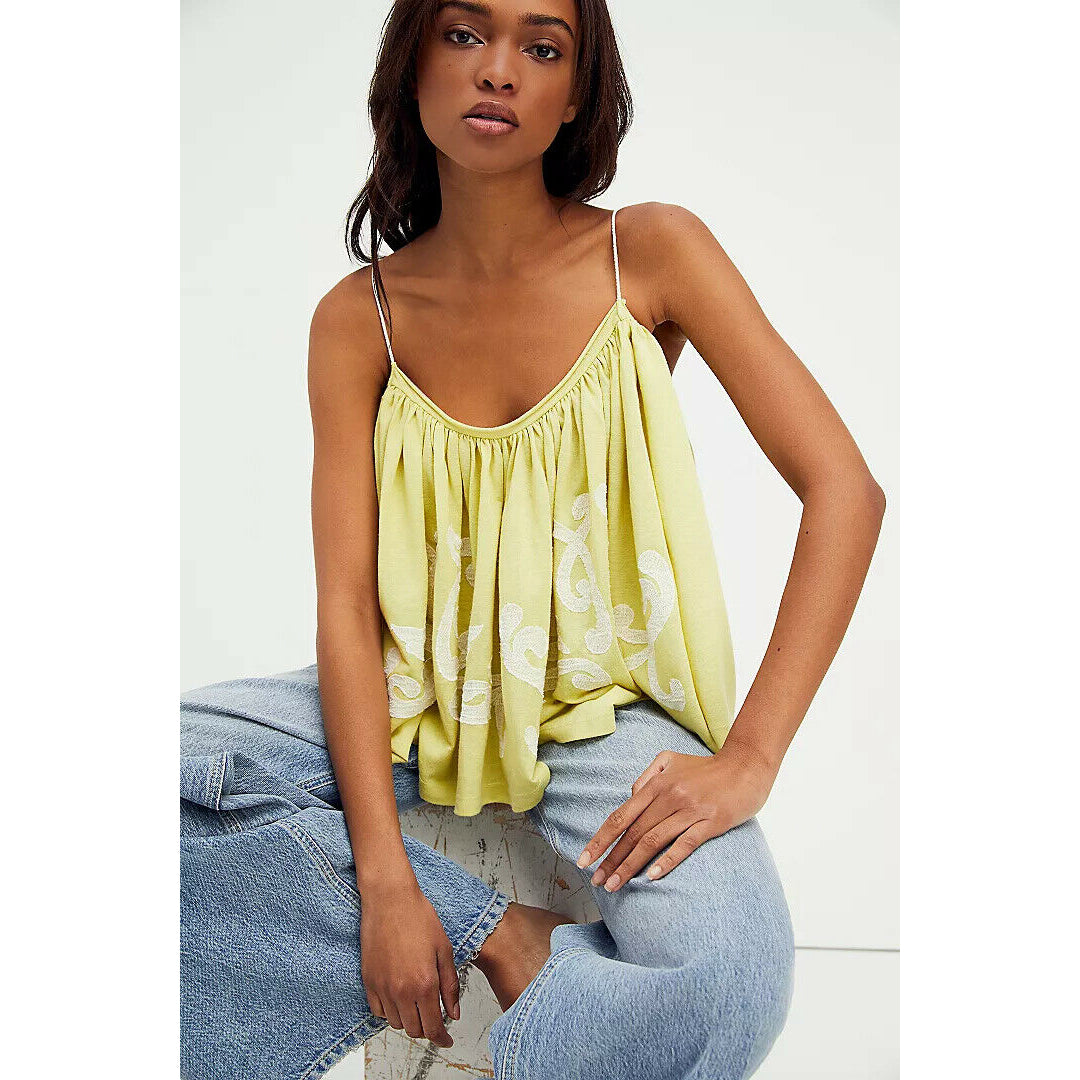 Free People On Clouds Tank Blouse Top