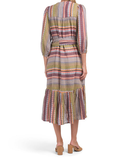 D.RA Jacquard Jenwin Midi Dress M